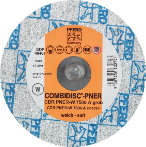 PFERD COMBIDISC NON-WOVEN DISC ALUM OX 75MM COARSE PNER SOFT